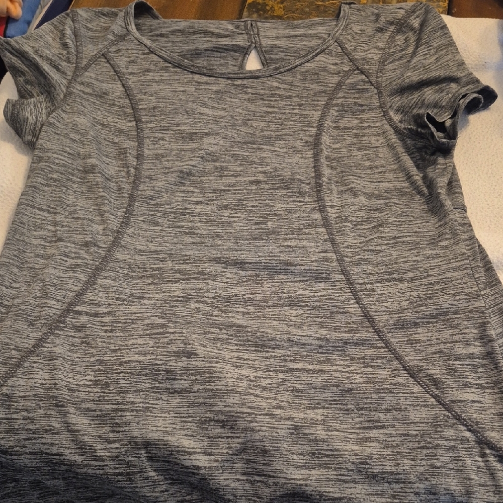 Gray Women's Athletic Top